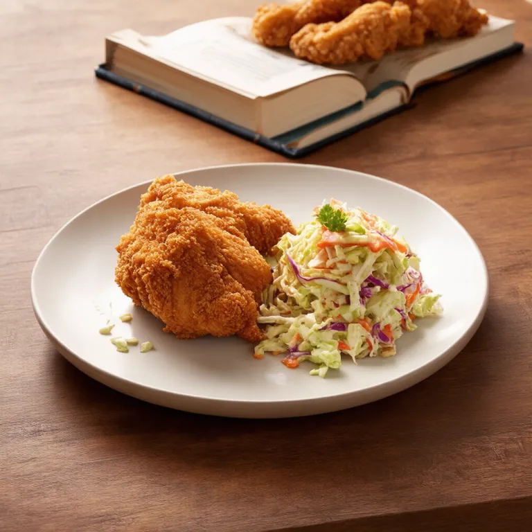 Buttermilk Fried Chicken with Coleslaw