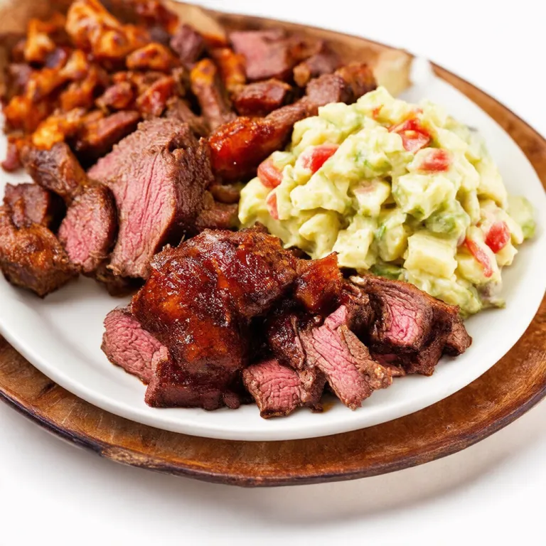 Brisket Burnt Ends with Potato Salad