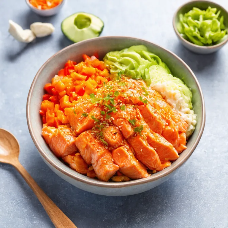 Spicy Salmon Poke Bowl