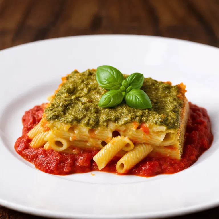 Passata & Pesto Pasta Bake