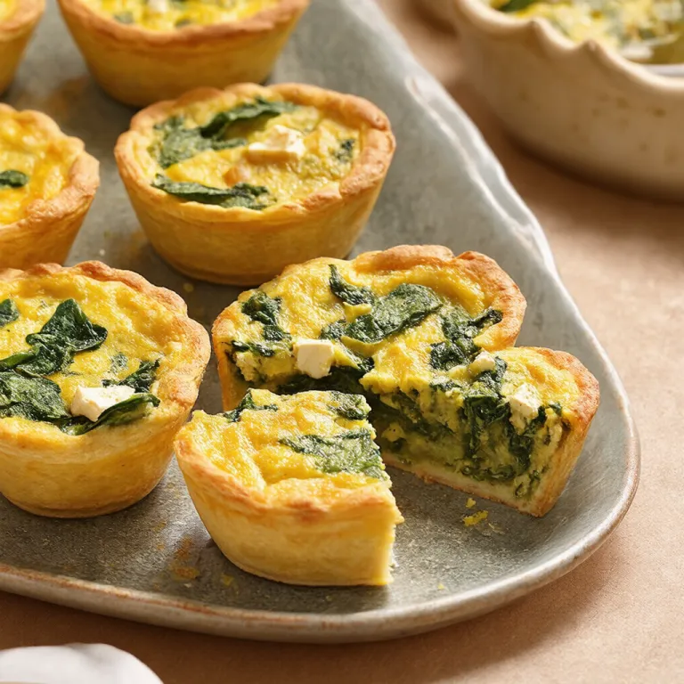 Classic Spinach and Feta Mini Quiches