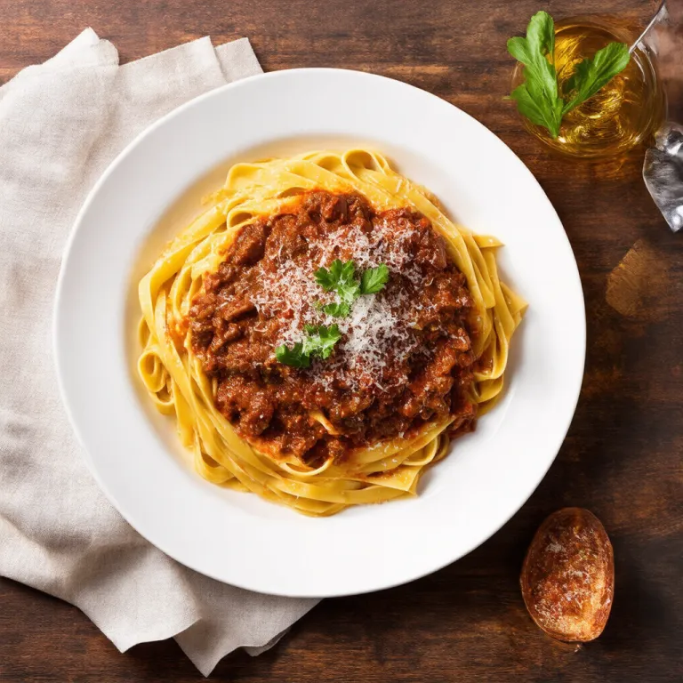 Beef Ragu with Fresh Tagliatelle