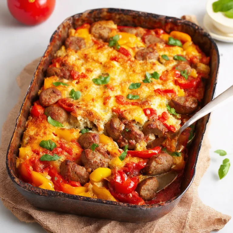 Italian Sausage and Capsicum Bake