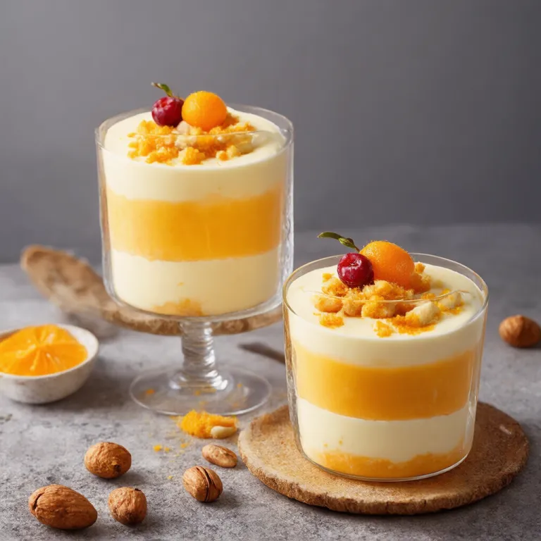 Buttermilk & Orange Pannacotta with Crushed Macadamia