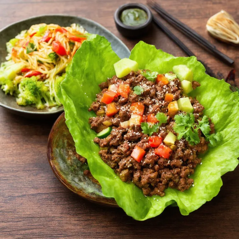 Beef Mince San Choy Bow with Noodles