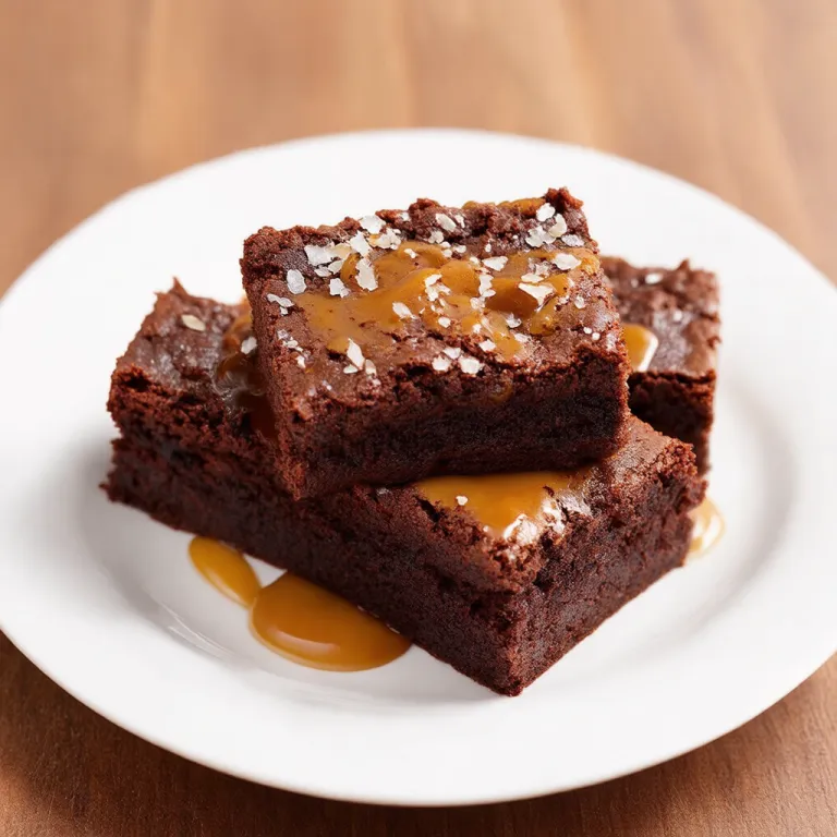 Classic Fudgy Brownies with Salted Caramel